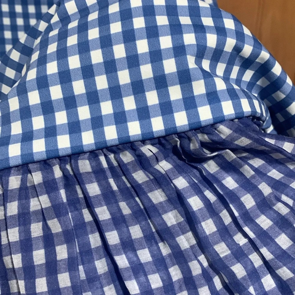 CAROLINE CONSTAS gingham mini dress - Picture 2 of 6